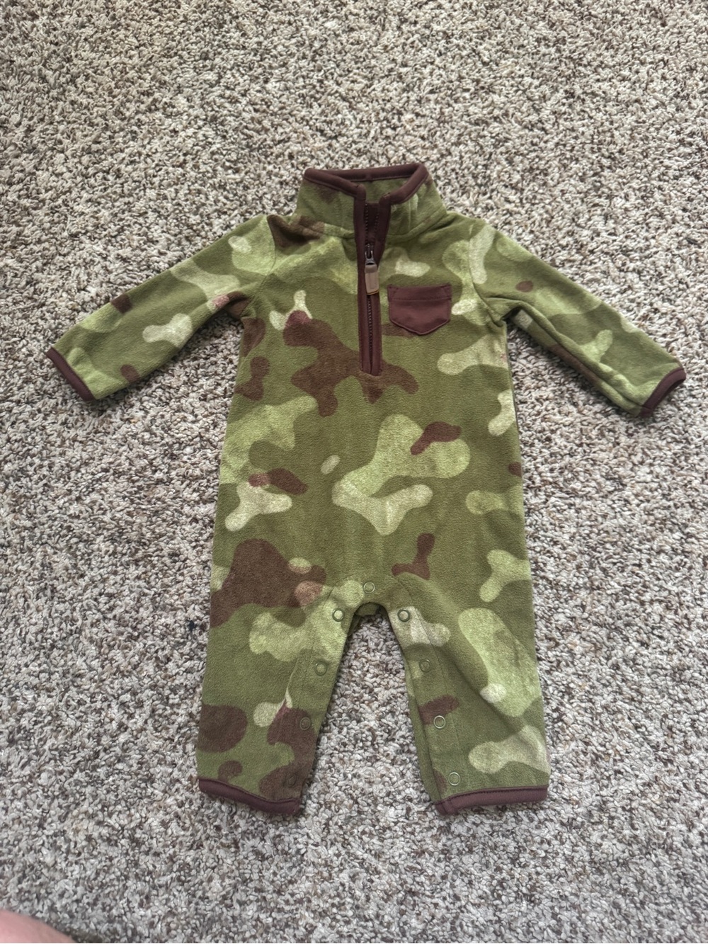 Carters Baby Camo Fleece Coverall Jumpsuit